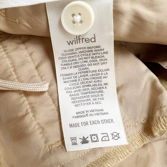 Wilfred Effortless Anyway Pants Pleated High Rise Wide Straight Leg Trousers - 0 - Picture 9 of 12